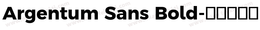 Argentum Sans Bold字体转换